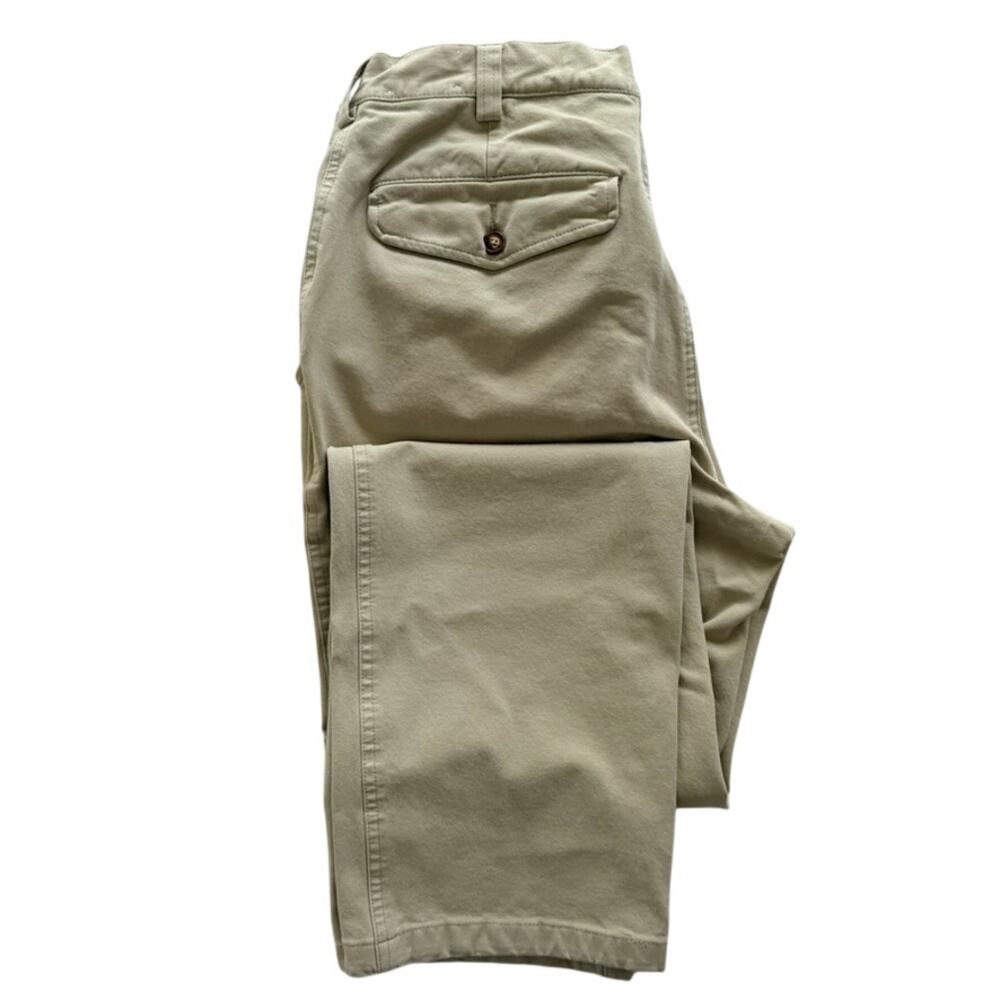 Orvis Heavy Cotton Canvas Pants Khaki Tan Size 34 Fish Hike Hunt Camp Outdoor